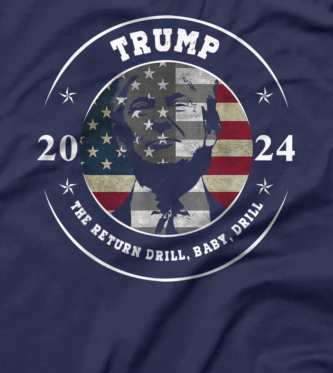 Trump Shirt Drill Baby Drill US Flag Republican 4th Of July T-Shirt