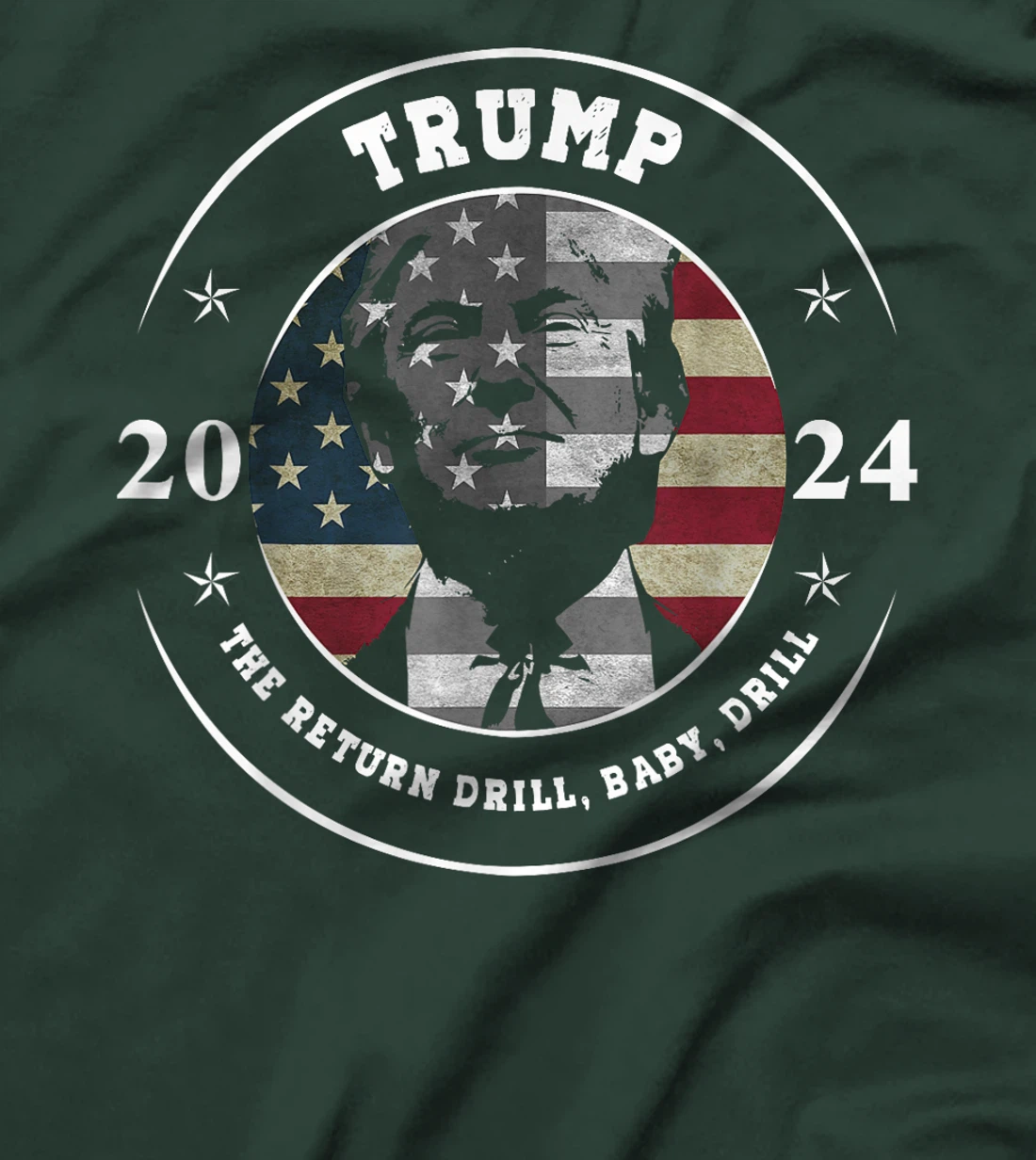 Trump Shirt Drill Baby Drill US Flag Republican 4th Of July T-Shirt