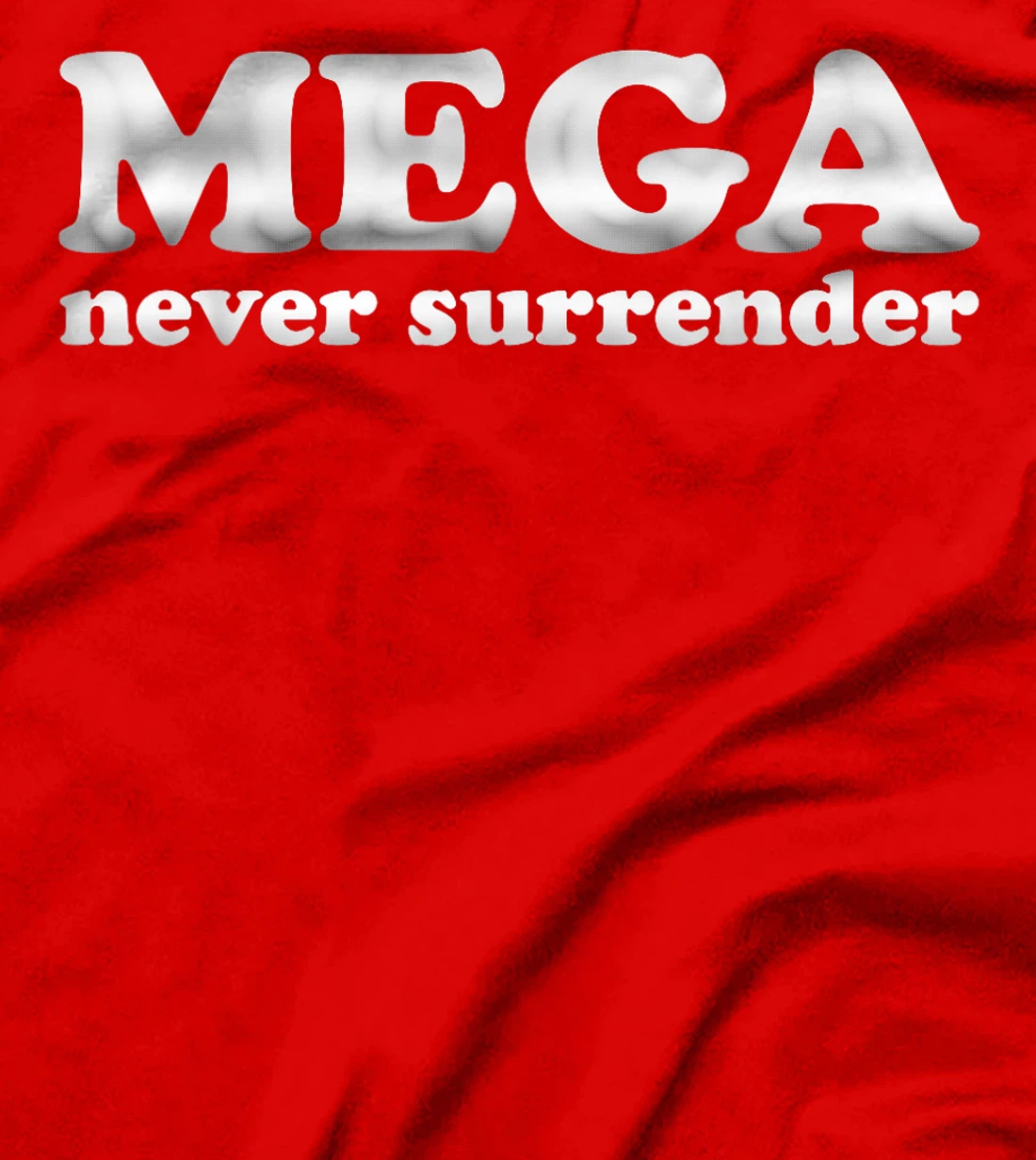 Womens Trump Dark MAGA Never Surrender T-Shirt