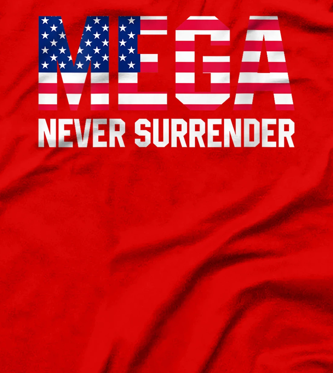 Womens Trump Dark MAGA Never Surrender T-Shirt
