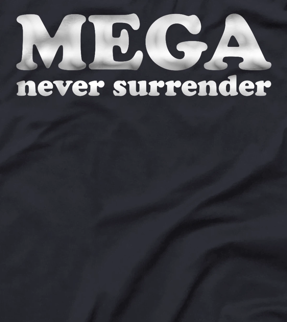 Womens Trump Dark MAGA Never Surrender T-Shirt