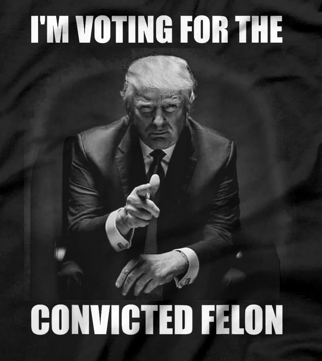 Voting Trump 2024 I'm Voting For The Convicted Felon T-Shirt