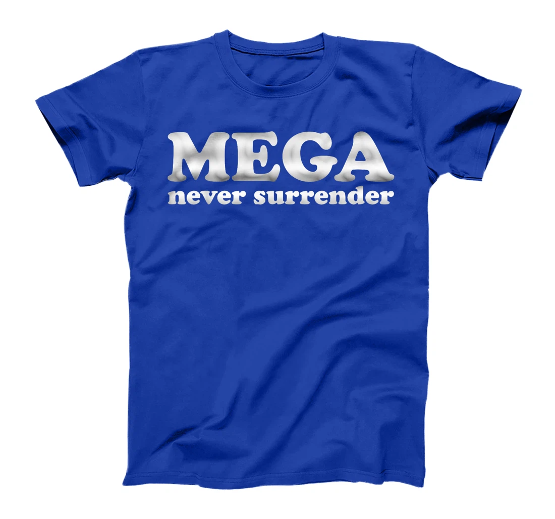 Womens Trump Dark MAGA Never Surrender T-Shirt