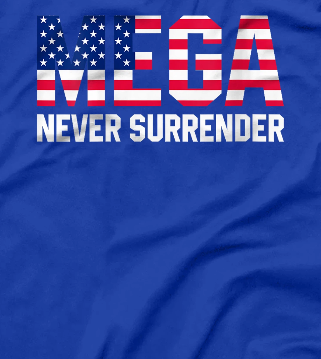 Womens Trump Dark MAGA Never Surrender T-Shirt