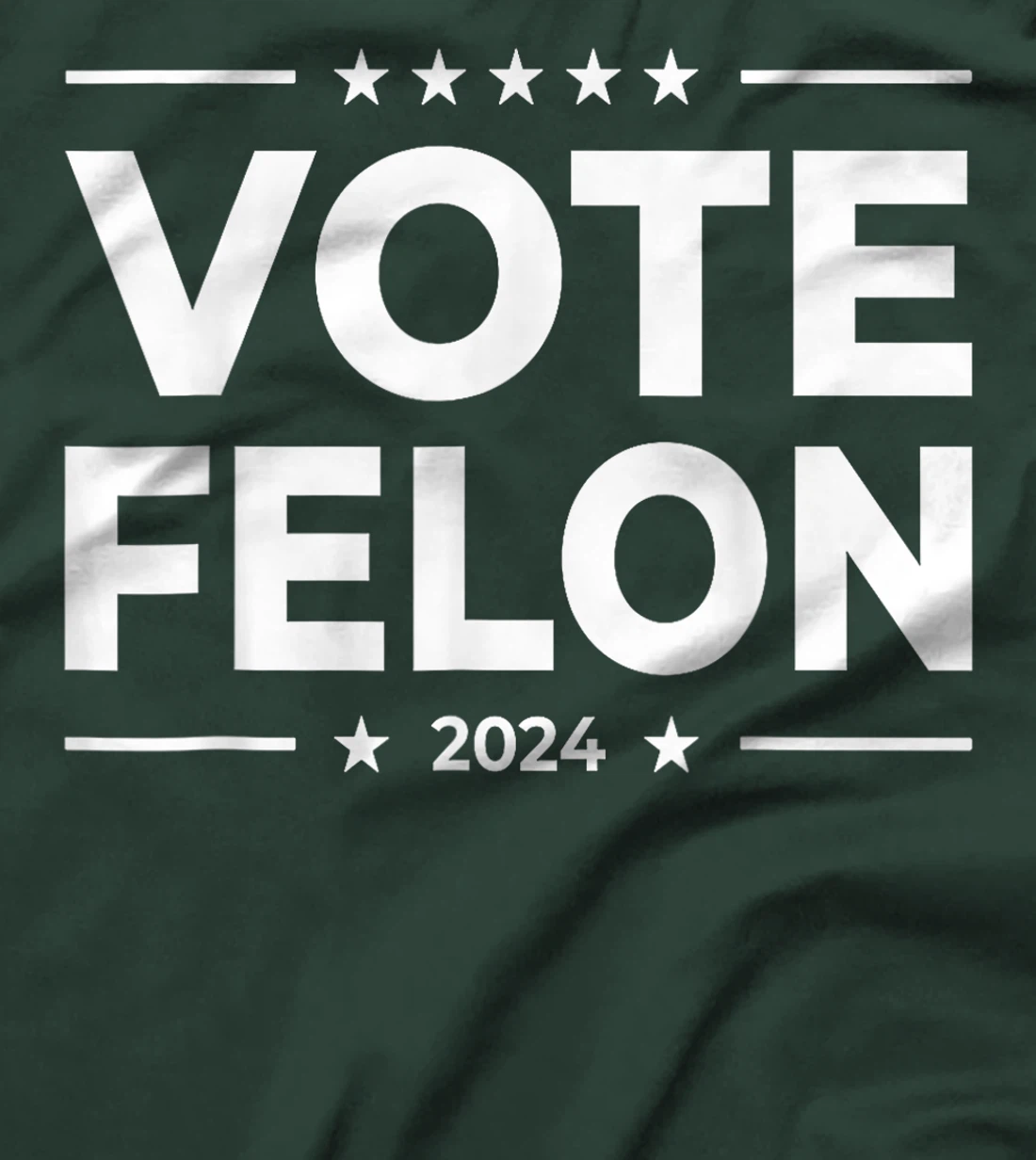 Vote Felon Trump 2024 45 and 47 Funny Vote For The Felon T-Shirt