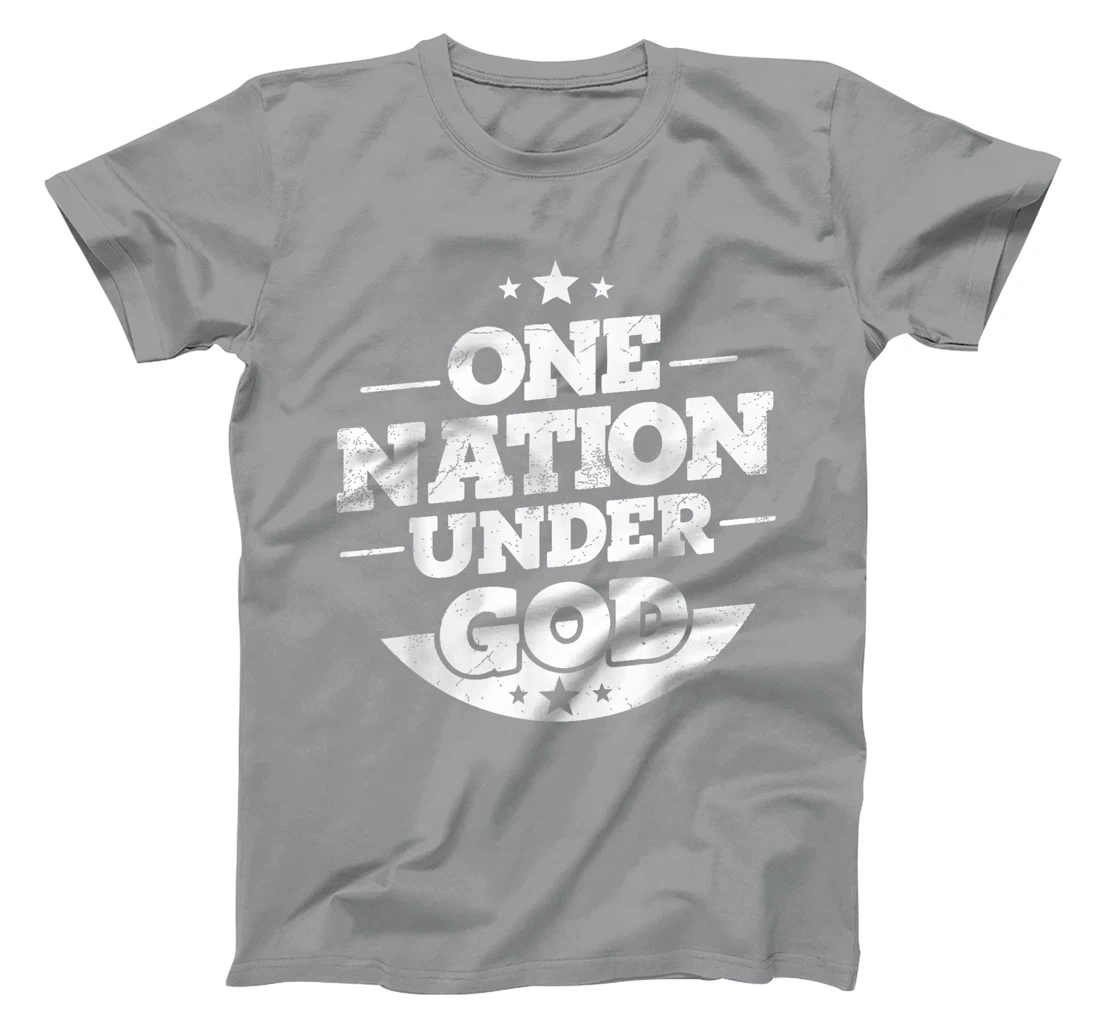 Groovy One Nation Under God Awesome 4th Of July T-Shirt