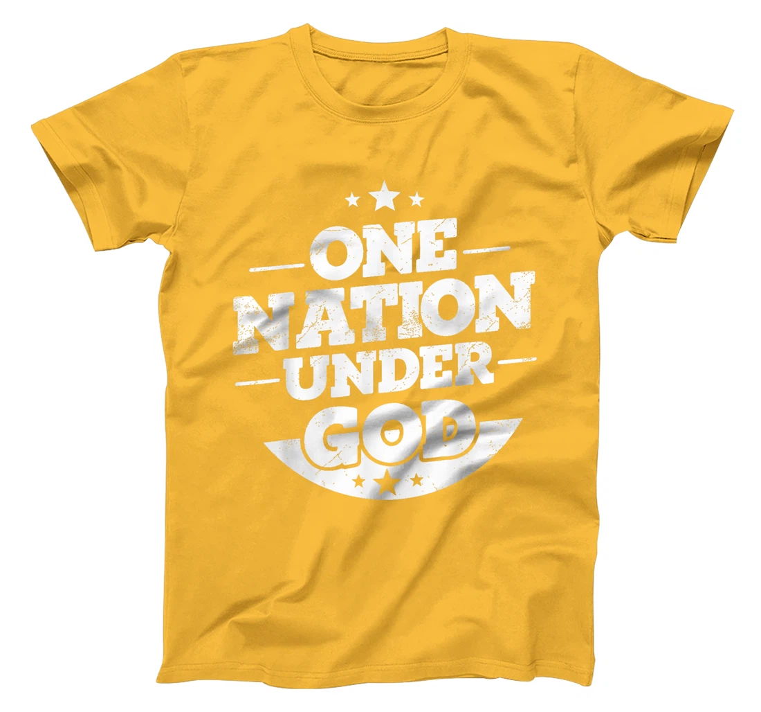 Groovy One Nation Under God Awesome 4th Of July T-Shirt