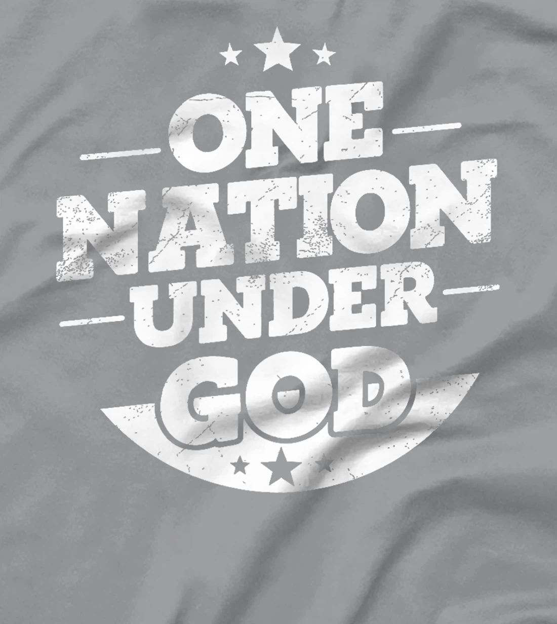 Groovy One Nation Under God Awesome 4th Of July Premium T-Shirt
