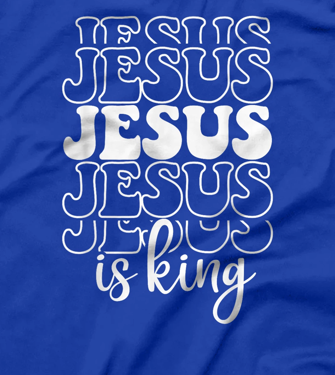 Jesus Is King Christian Faith Religious God Believer Design T-Shirt