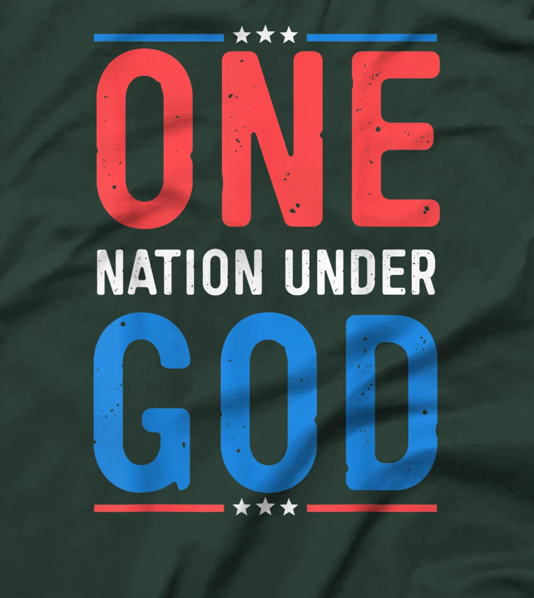 Funny 4th Of July ONE NATION UNDER GOD T-Shirt