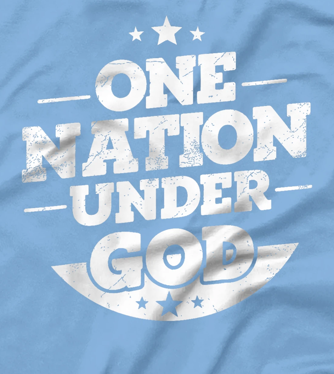 Groovy One Nation Under God Awesome 4th Of July T-Shirt