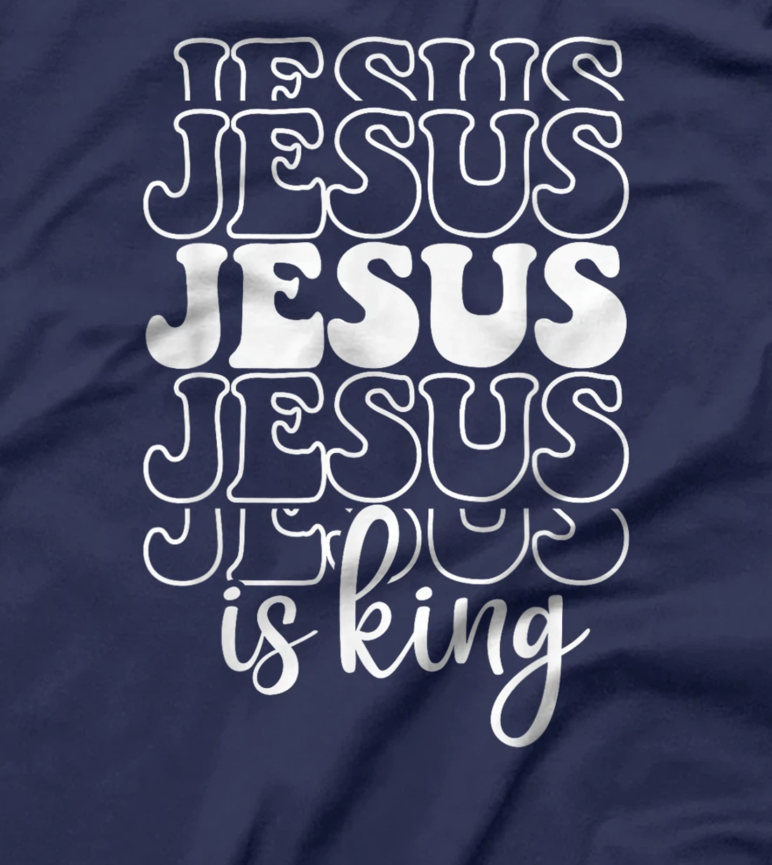 Jesus Is King Christian Faith Religious God Believer Design T-Shirt