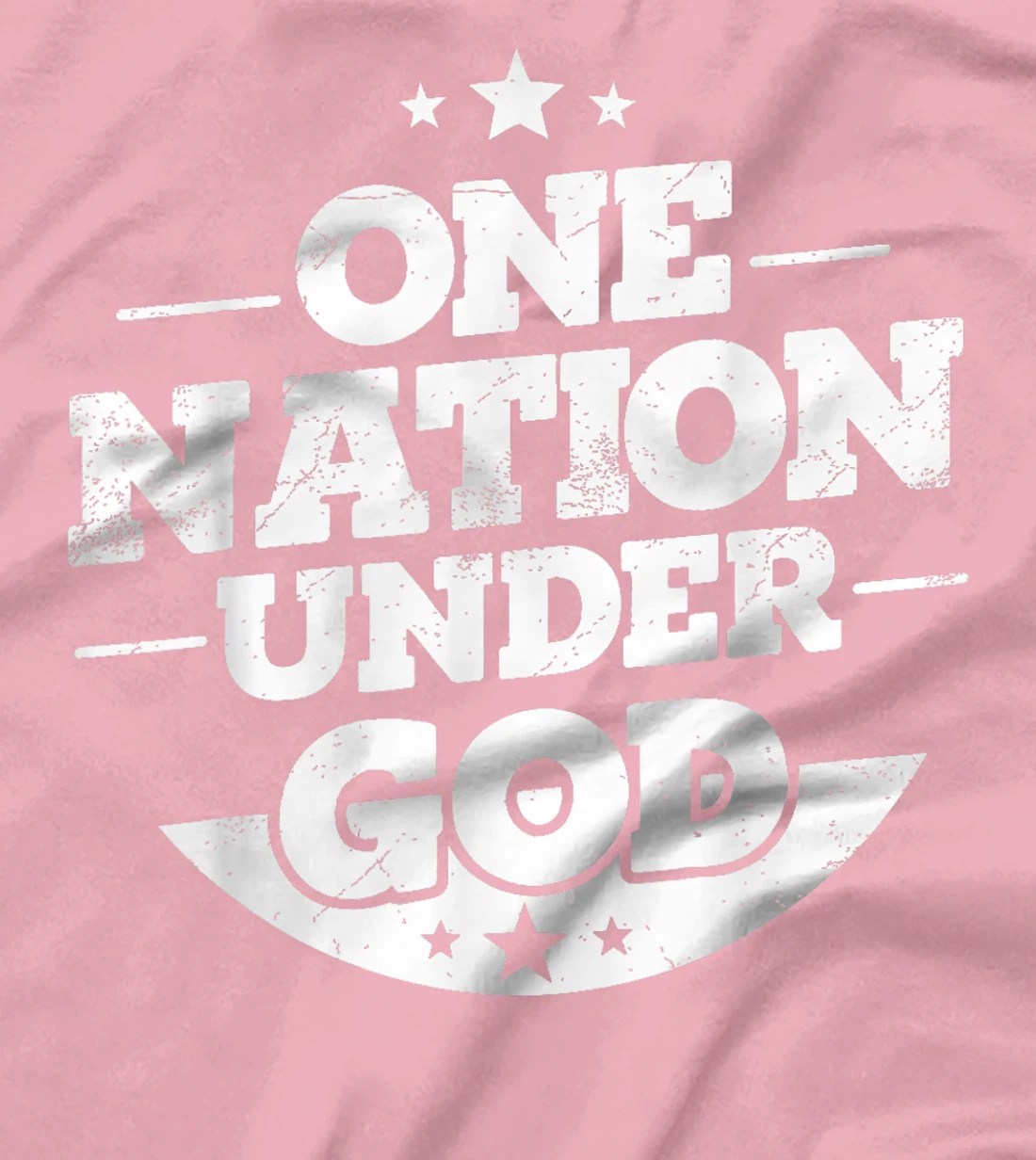 Groovy One Nation Under God Awesome 4th Of July T-Shirt