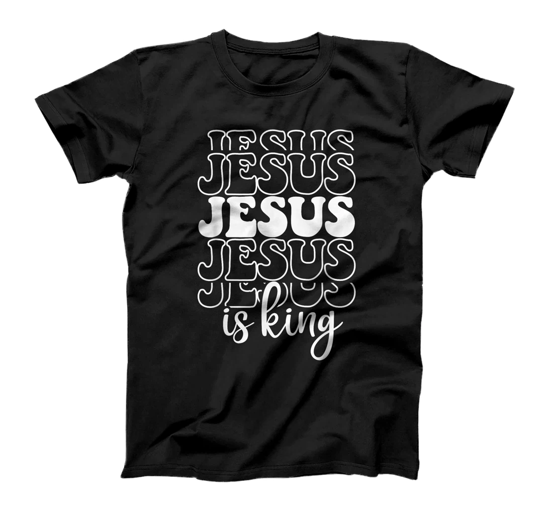 Jesus Is King Christian Faith Religious God Believer Design T-Shirt