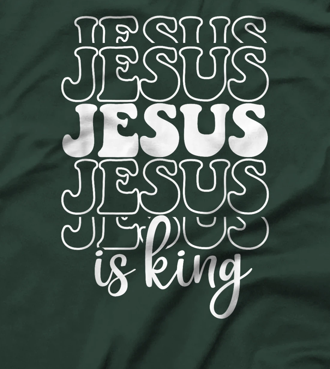 Jesus Is King Christian Faith Religious God Believer Design T-Shirt