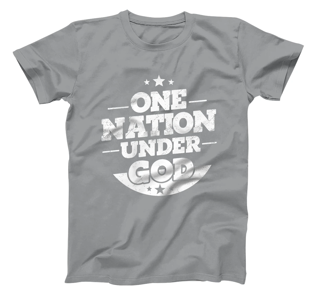 Groovy One Nation Under God Awesome 4th Of July Premium T-Shirt