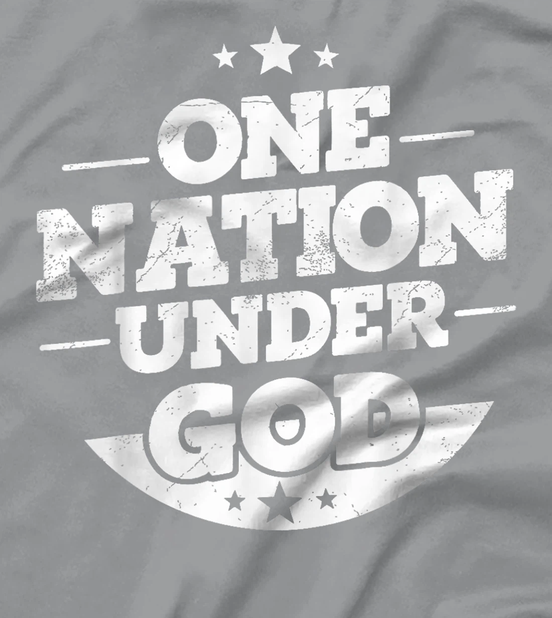 Groovy One Nation Under God Awesome 4th Of July T-Shirt