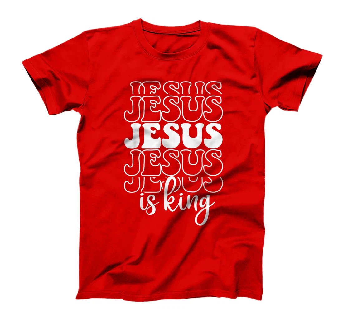 Jesus Is King Christian Faith Religious God Believer Design T-Shirt