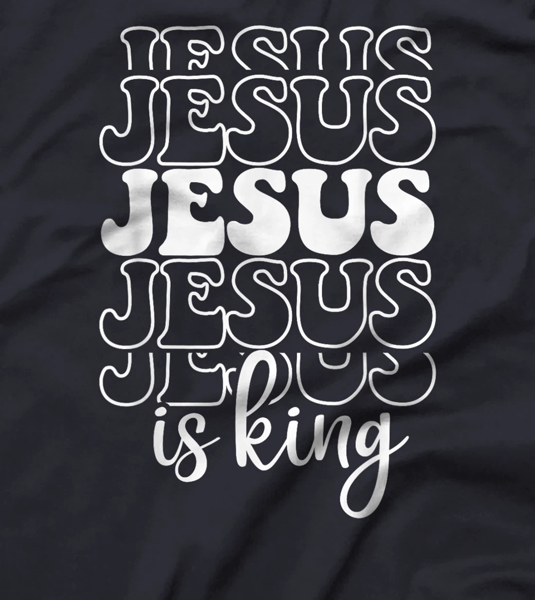 Jesus Is King Christian Faith Religious God Believer Design T-Shirt