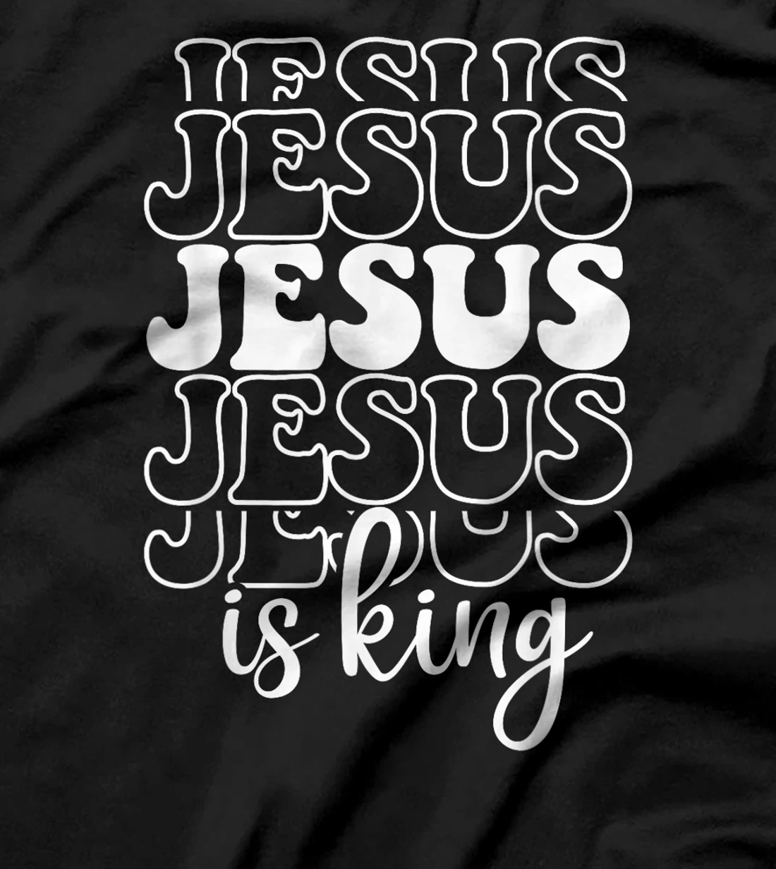 Jesus Is King Christian Faith Religious God Believer Design T-Shirt