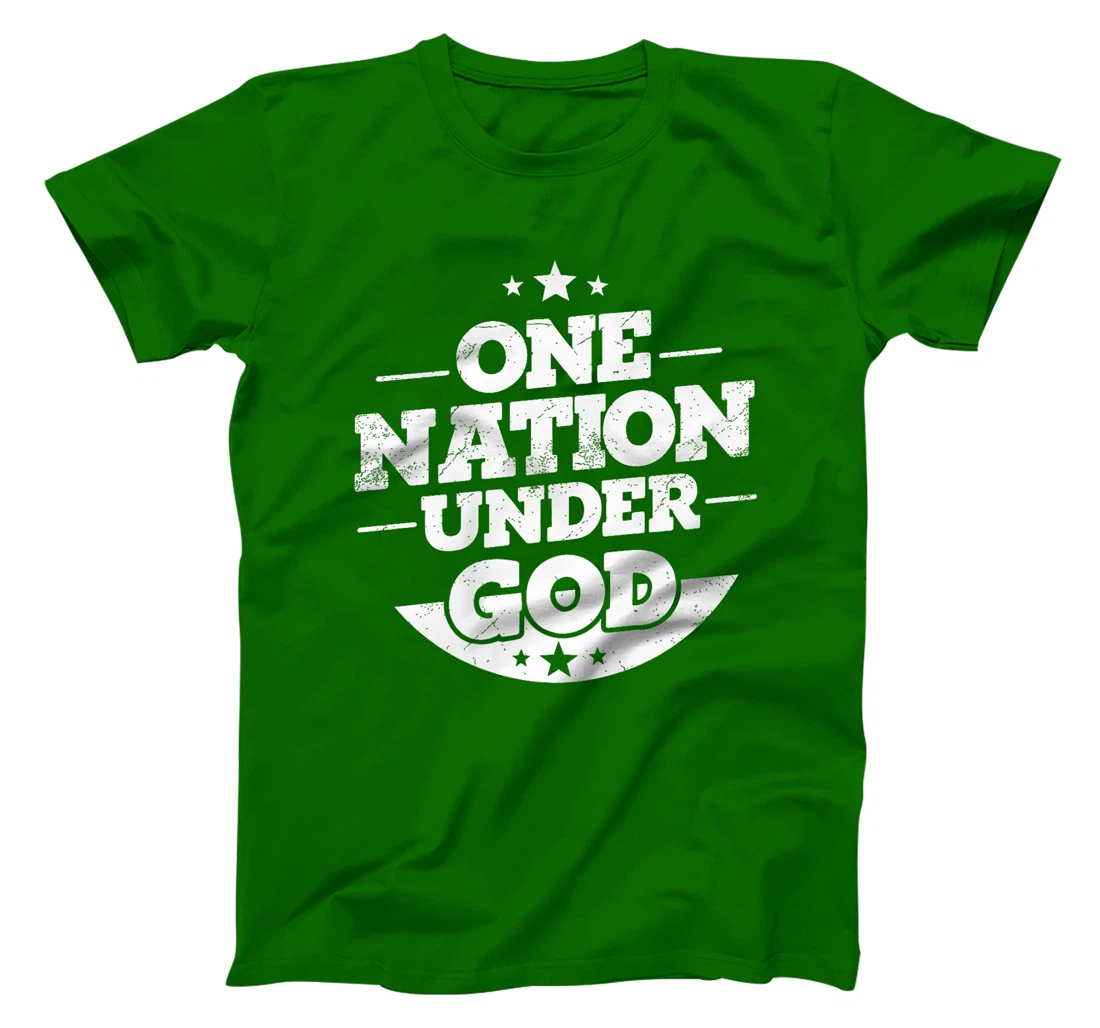 Groovy One Nation Under God Awesome 4th Of July Premium T-Shirt
