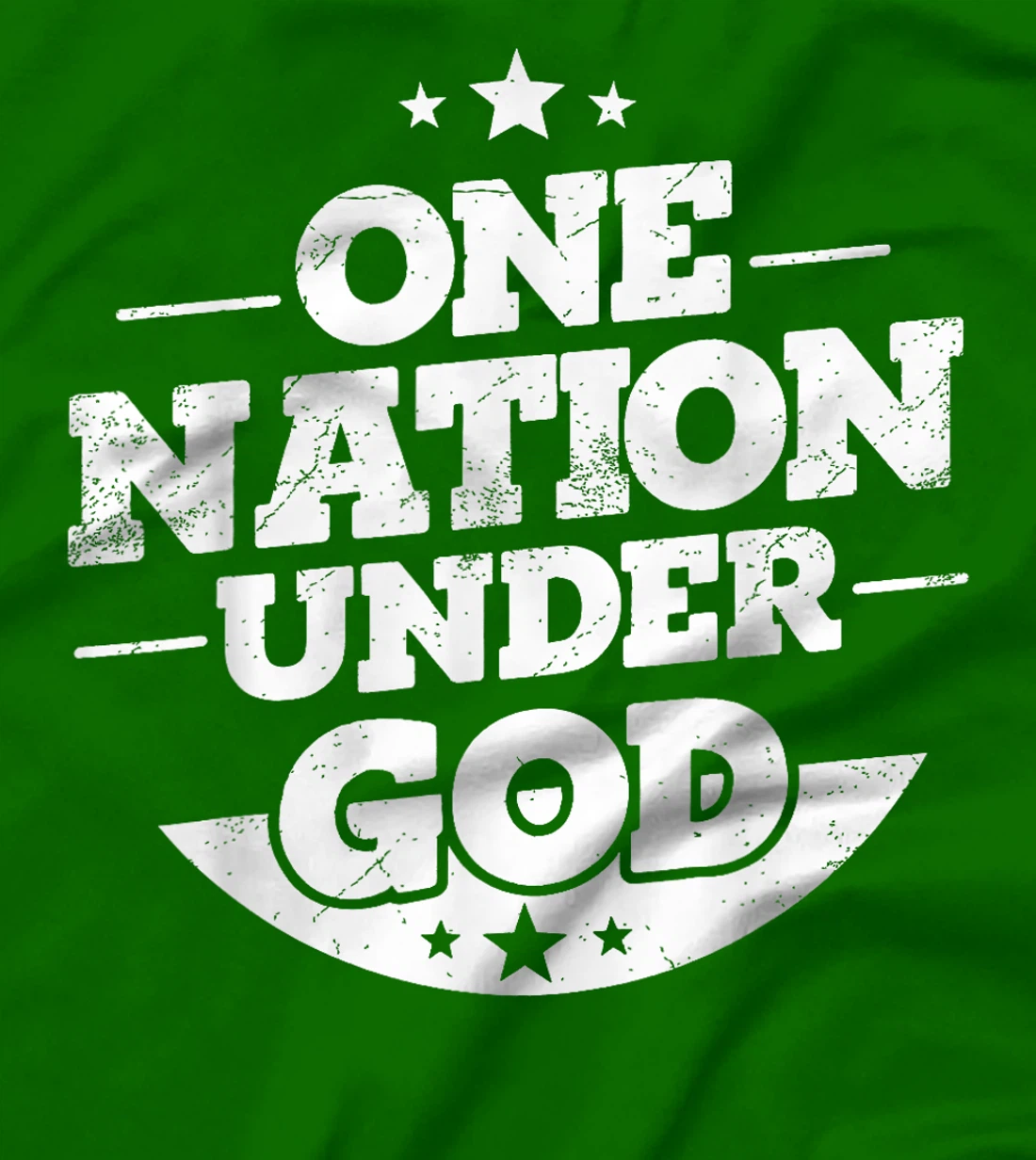 Groovy One Nation Under God Awesome 4th Of July T-Shirt