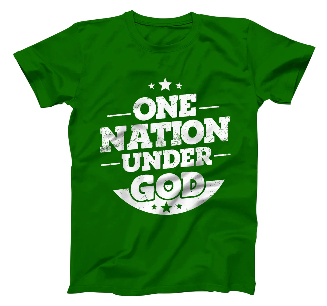Groovy One Nation Under God Awesome 4th Of July T-Shirt
