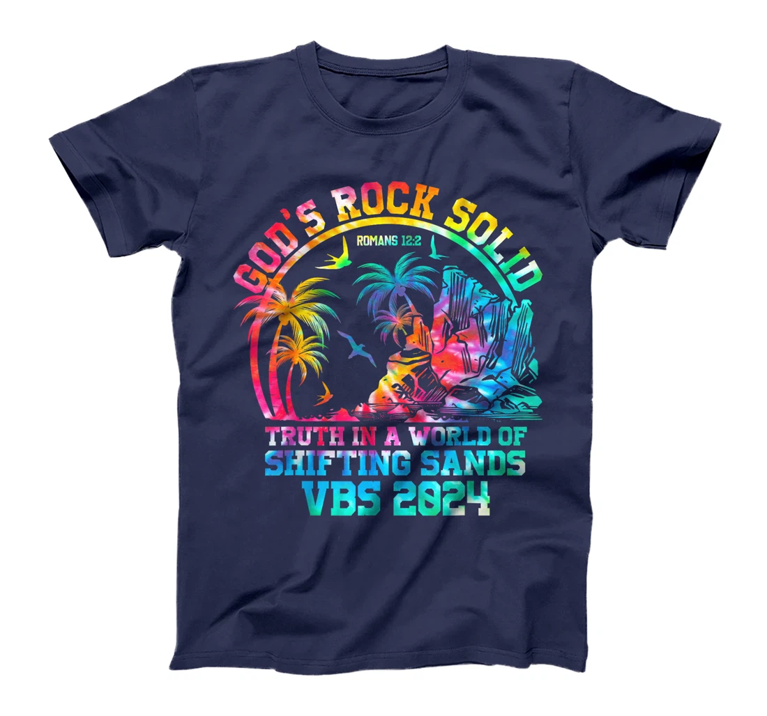 God's Rock Solid Breaker Rock Beach VBS 2024 Christian T-Shirt