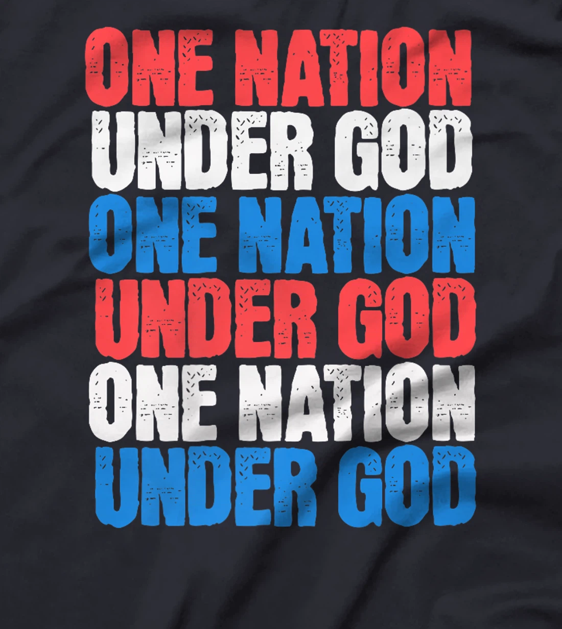 One Nation Under God 4th Of July Patriotic Christian man Premium T-Shirt