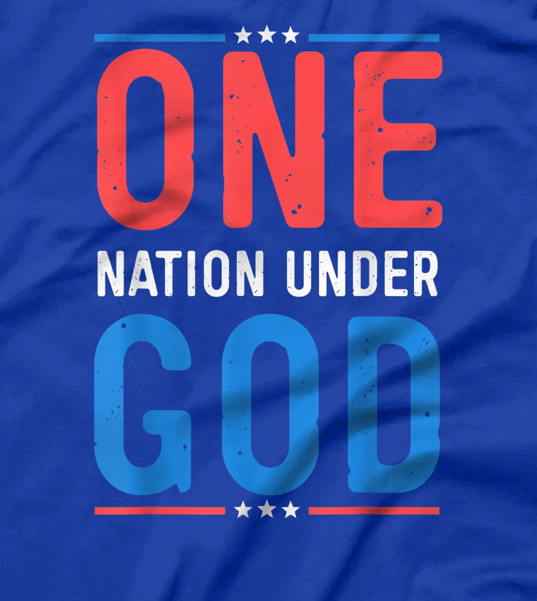 Funny 4th Of July ONE NATION UNDER GOD T-Shirt