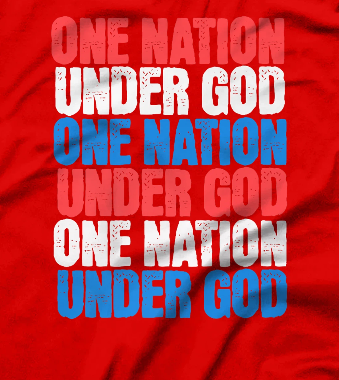 One Nation Under God 4th Of July Patriotic Christian man Premium T-Shirt