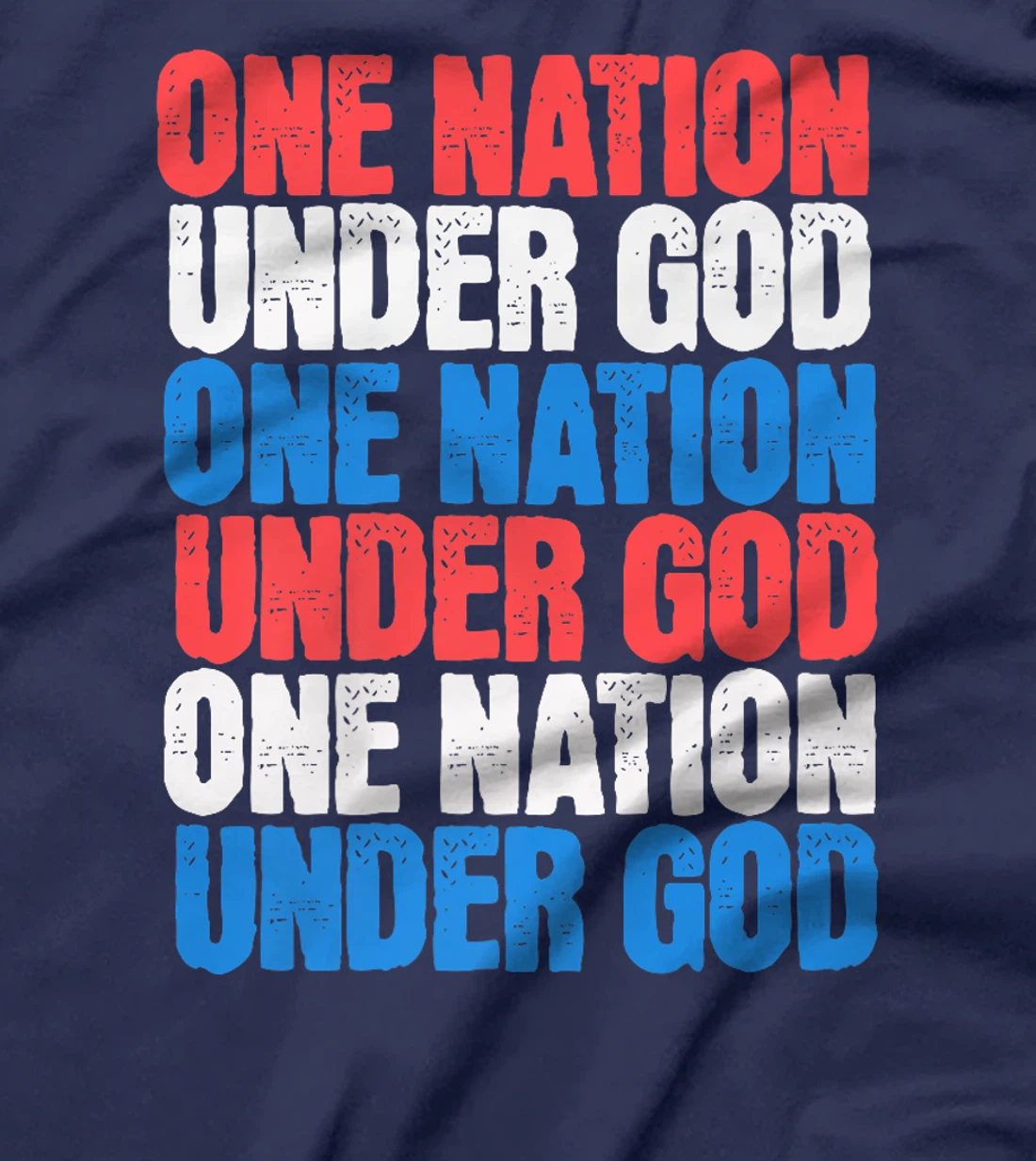 One Nation Under God 4th Of July Patriotic Christian man Premium T-Shirt
