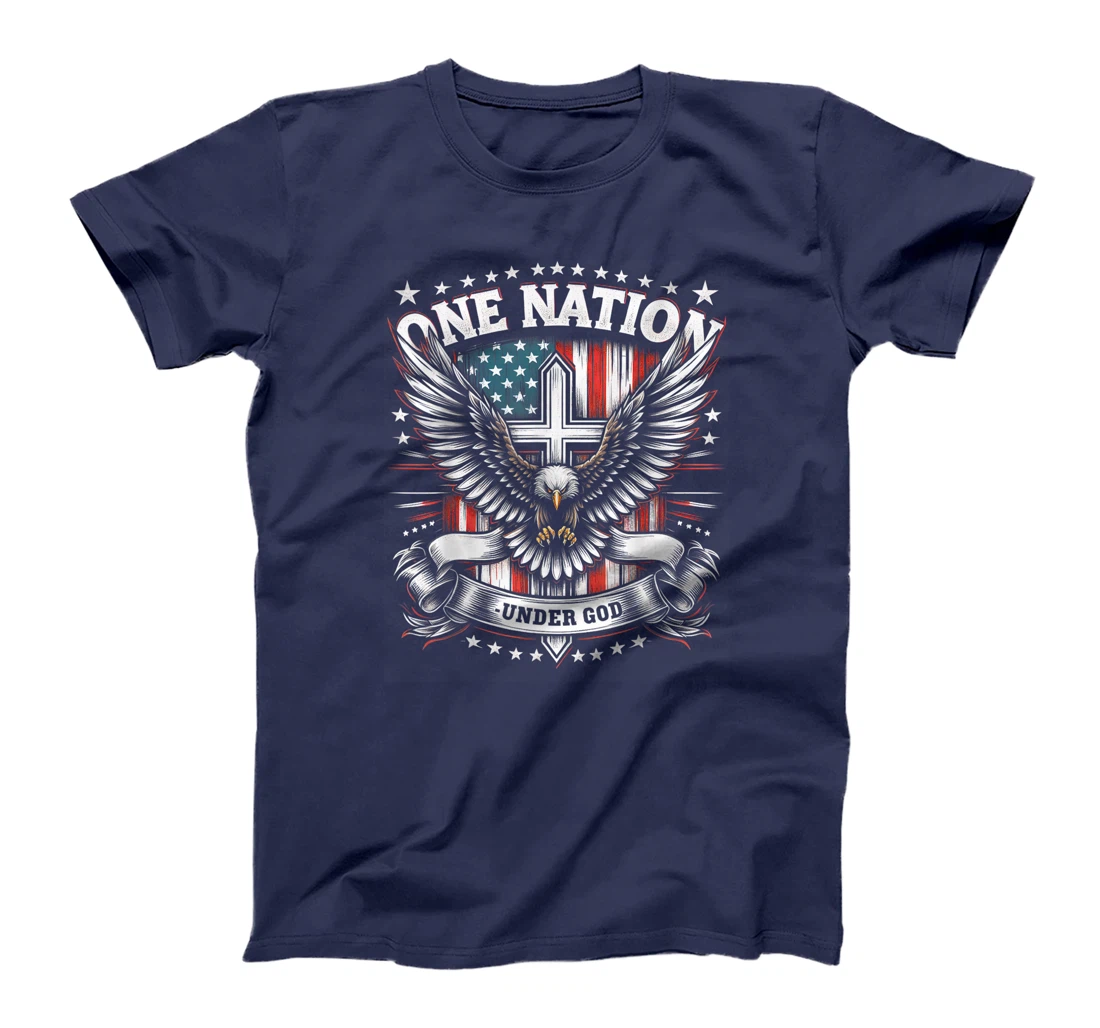 One Nation Under God Eagle American Flag Patriotic Pride T-Shirt