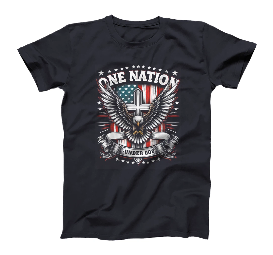 One Nation Under God Eagle American Flag Patriotic Pride T-Shirt