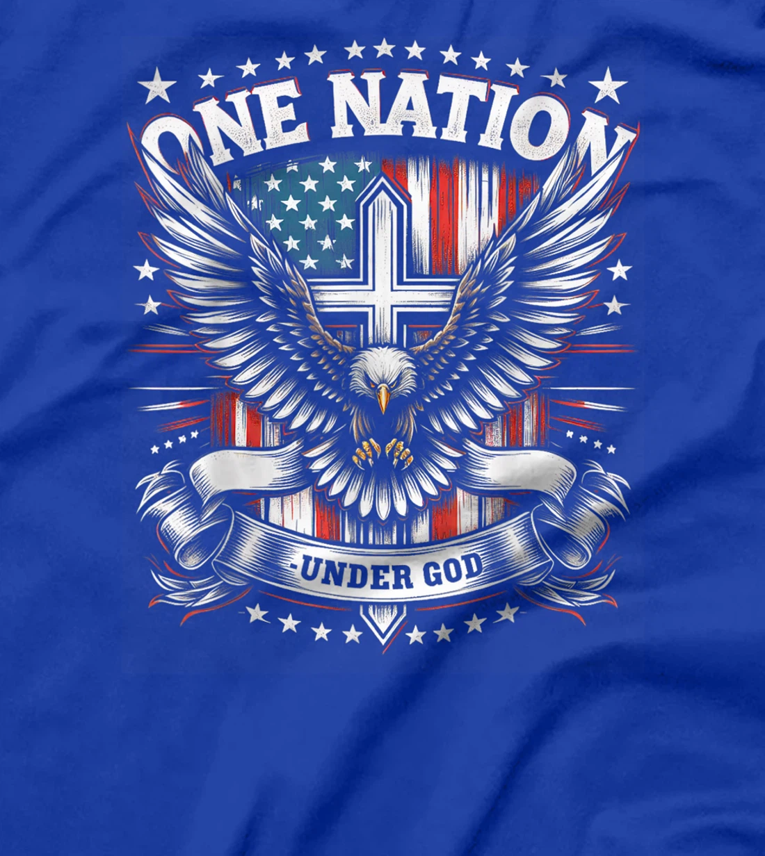 One Nation Under God Eagle American Flag Patriotic Pride T-Shirt