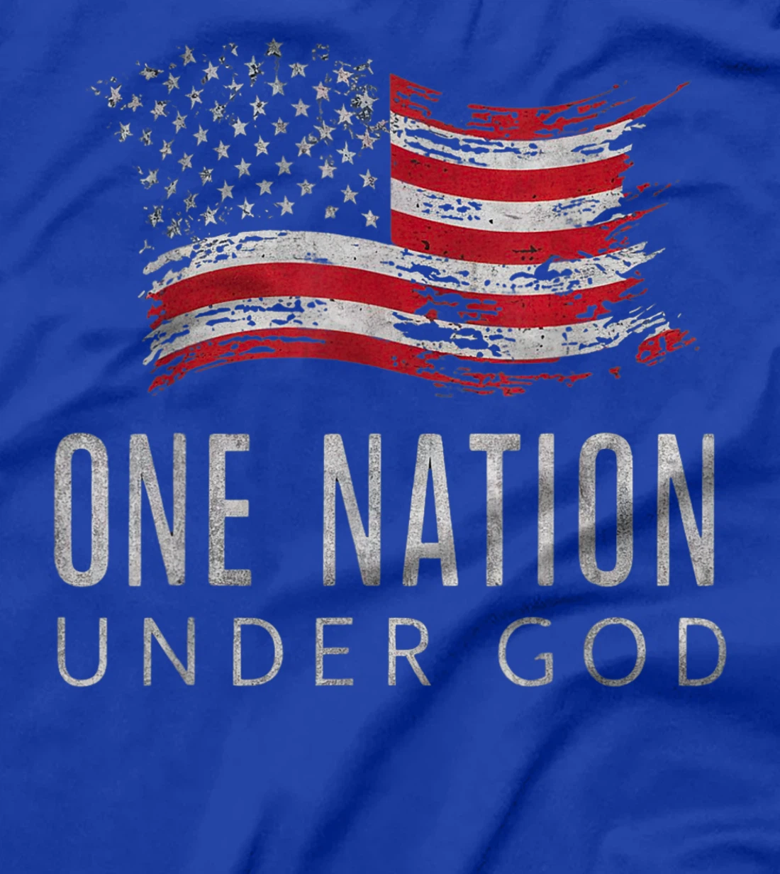 Patriotic One Nation Under God American Flag Design T-Shirt