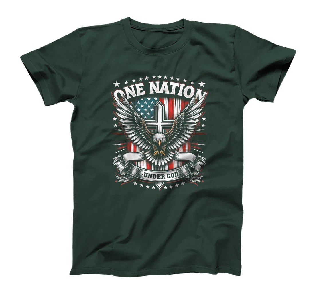 One Nation Under God Eagle American Flag Patriotic Pride T-Shirt