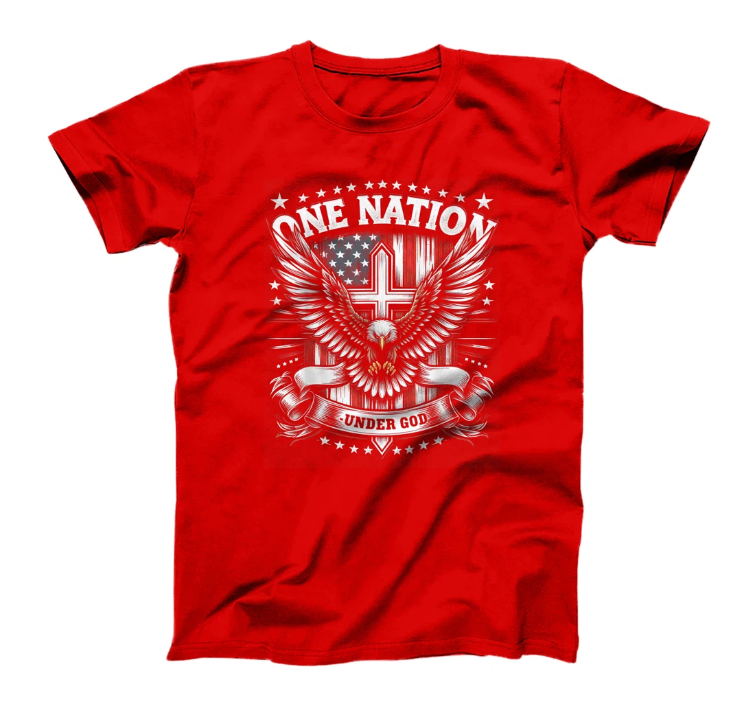 One Nation Under God Eagle American Flag Patriotic Pride T-Shirt