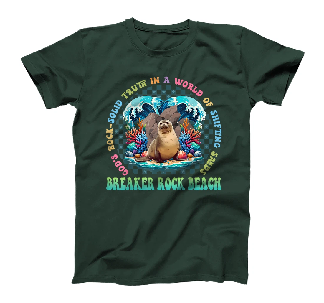 Gods Rock Solid Truth In A World Breaker Rock Beach VBS 2024 T-Shirt