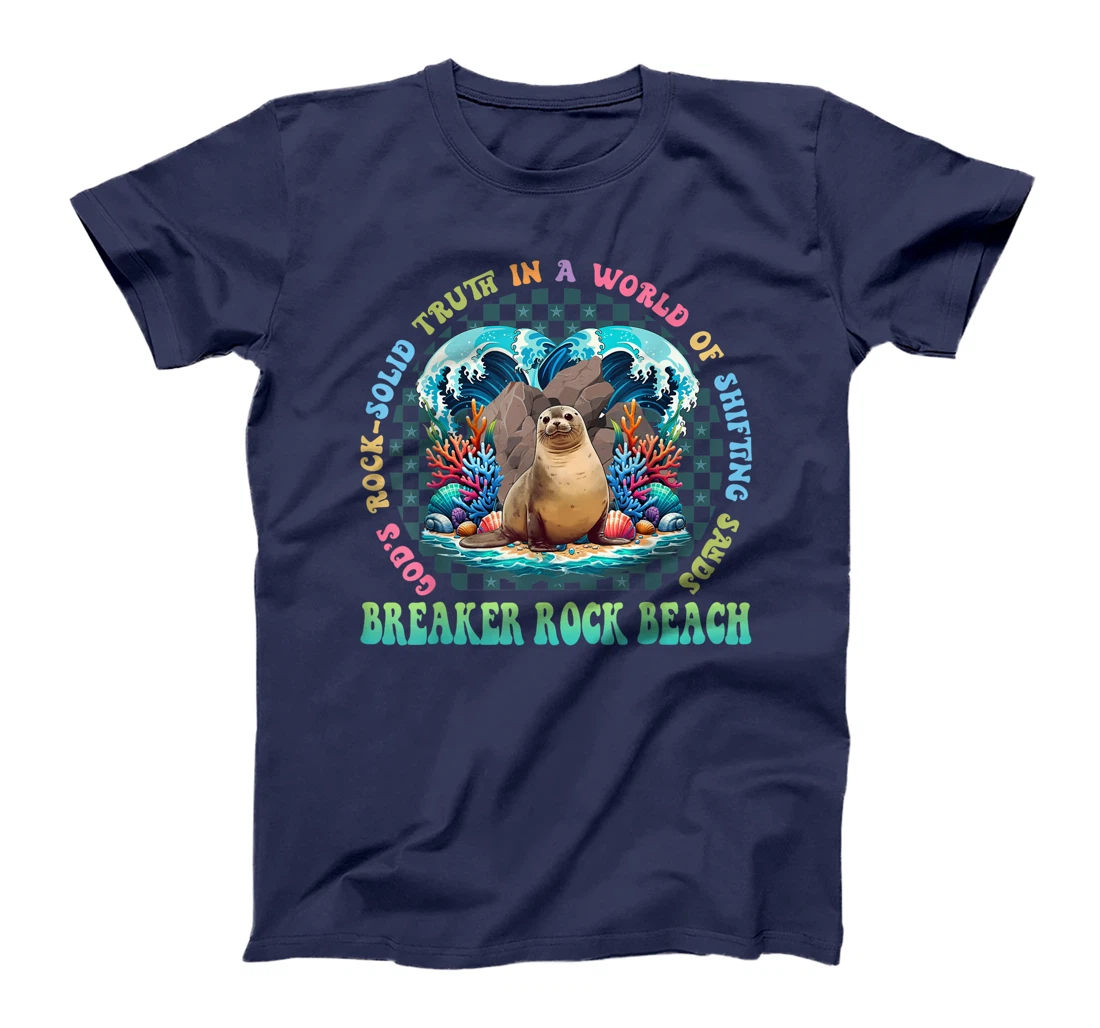 Gods Rock Solid Truth In A World Breaker Rock Beach VBS 2024 T-Shirt