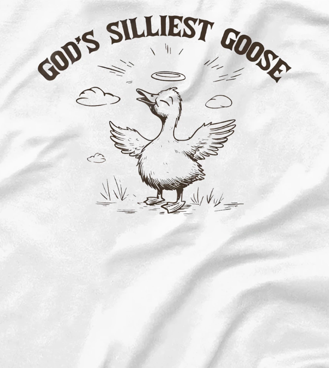 God's Silliest Goose Funny Goose Sarcastic Vintage 90s T-Shirt