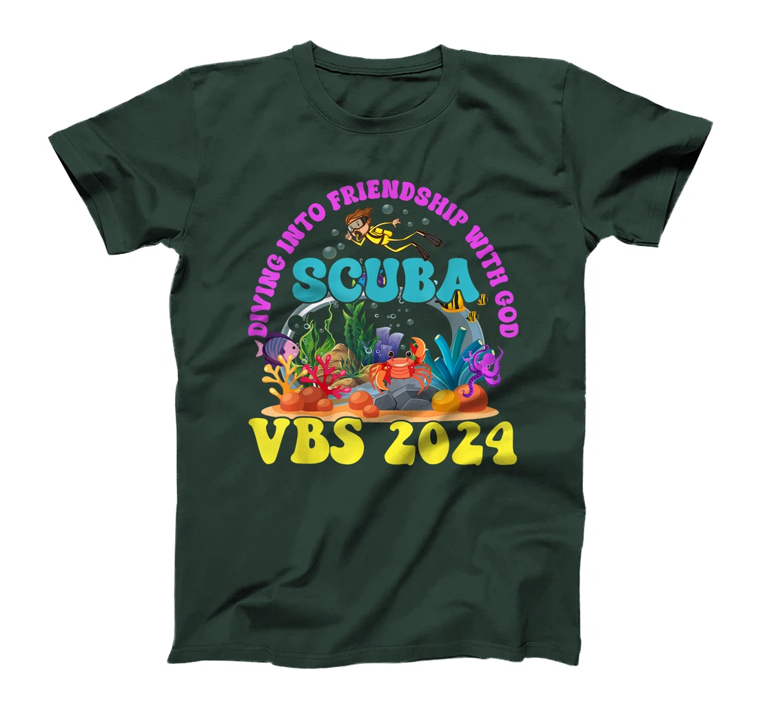 Diving Into Friendship With God Scuba VBS 2024 Jesus T-Shirt