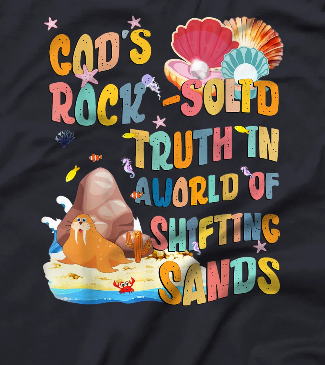 VBS 2024 God's Rock Solid Truth In A World Of Shifting Sands T-Shirt