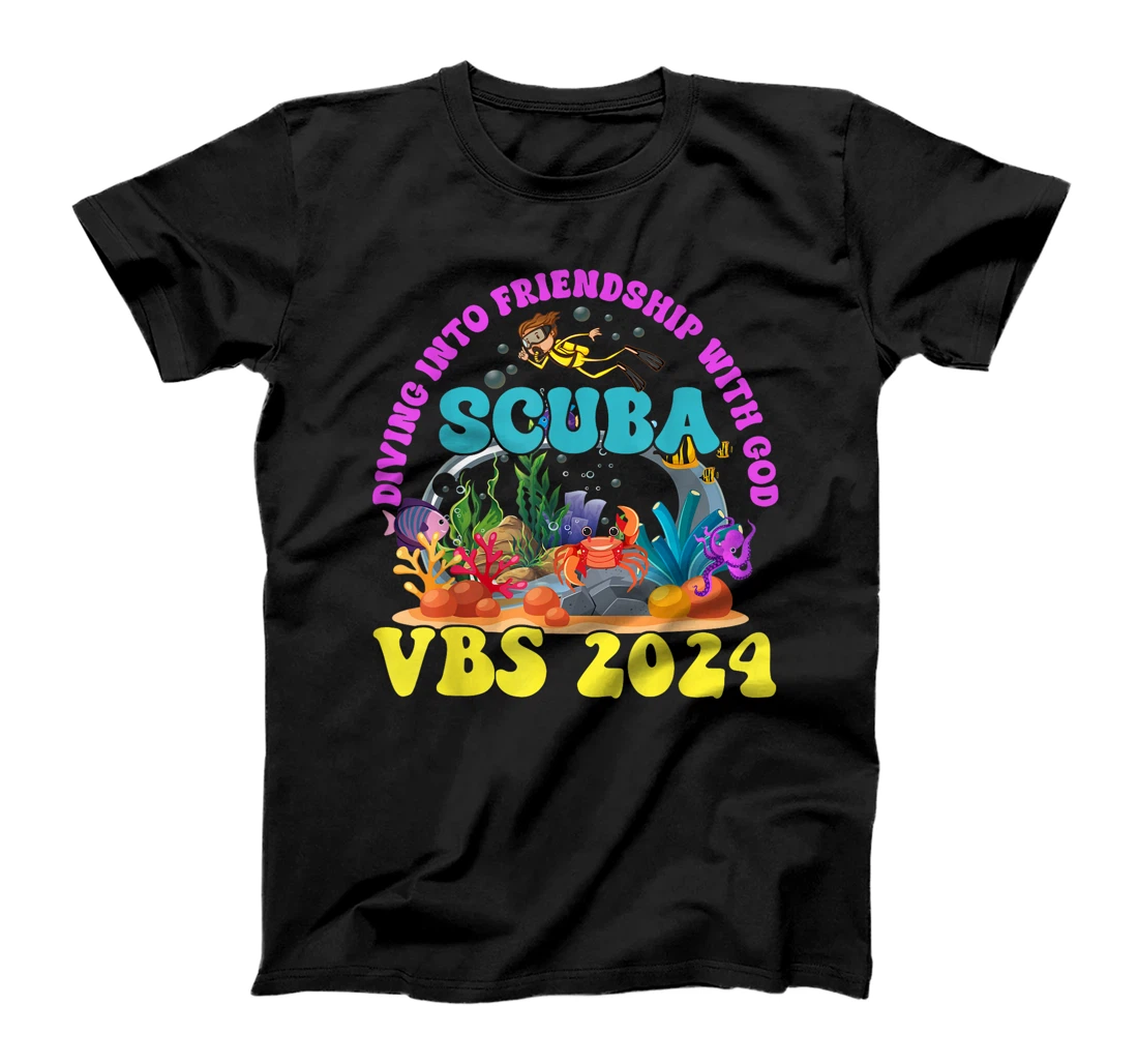 Diving Into Friendship With God Scuba VBS 2024 Jesus T-Shirt