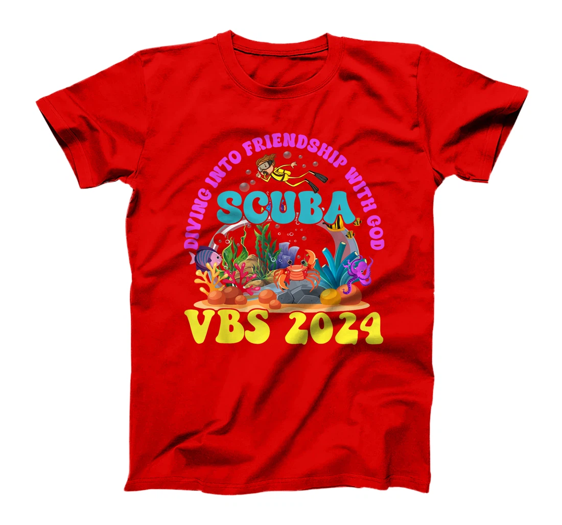 Diving Into Friendship With God Scuba VBS 2024 Jesus T-Shirt