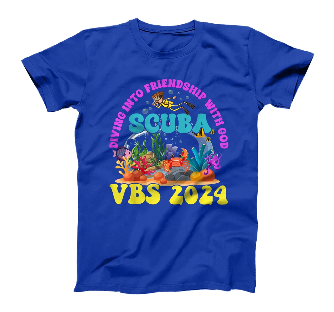 Diving Into Friendship With God Scuba VBS 2024 Jesus T-Shirt