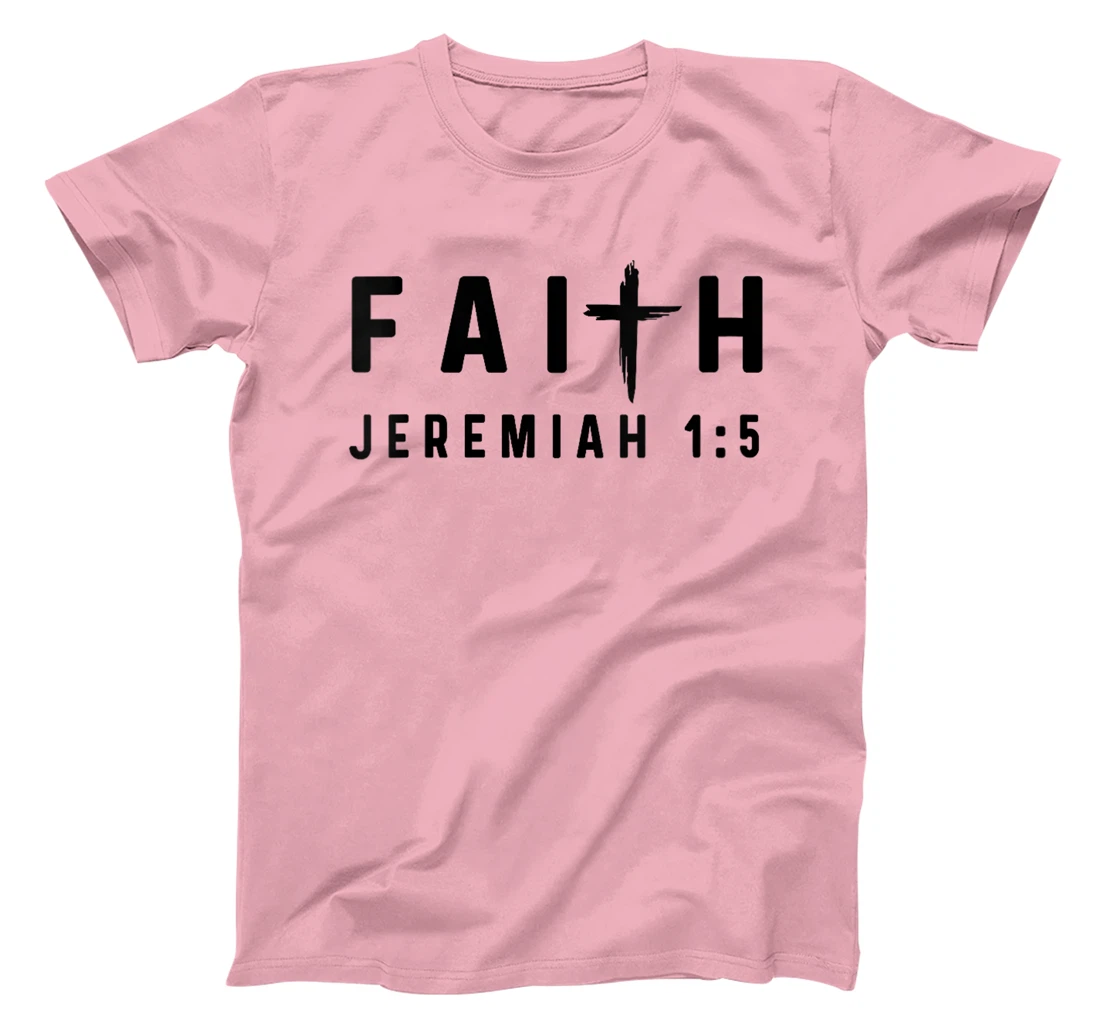 Womens Jeremiah 1:5 1 5 Faith - God Jesus Christian I Knew You T-Shirt