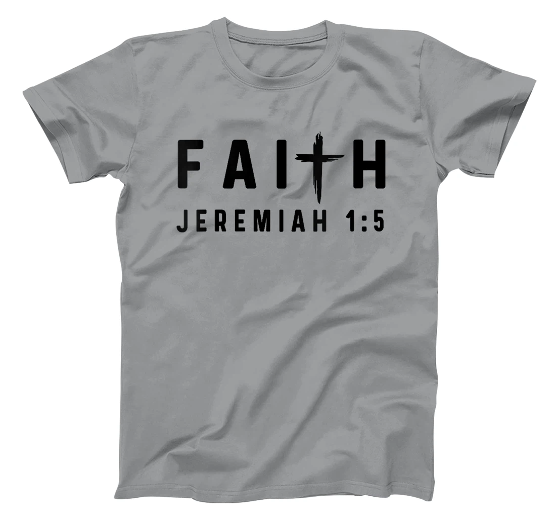 Womens Jeremiah 1:5 1 5 Faith - God Jesus Christian I Knew You T-Shirt