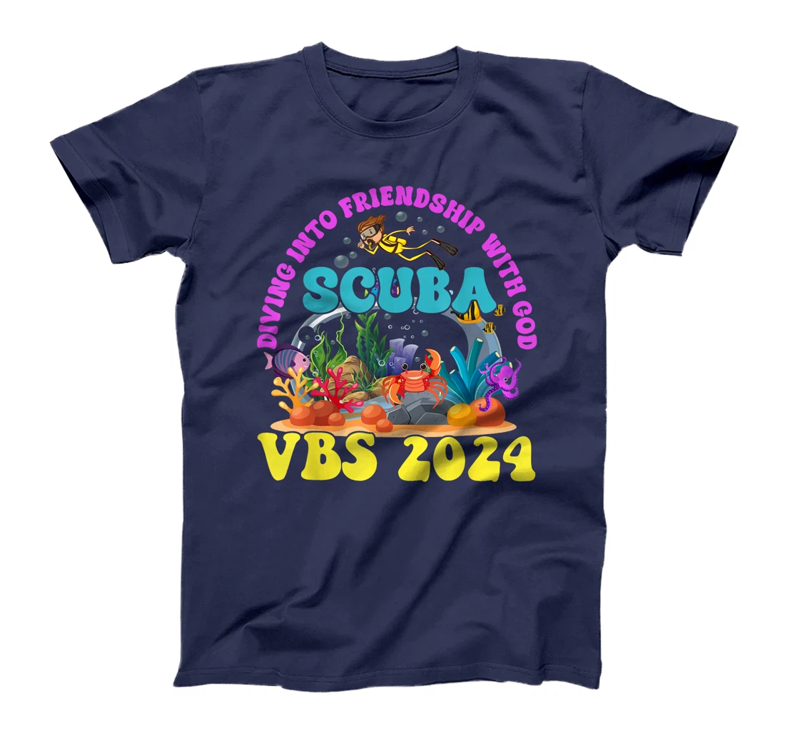 Diving Into Friendship With God Scuba VBS 2024 Jesus T-Shirt