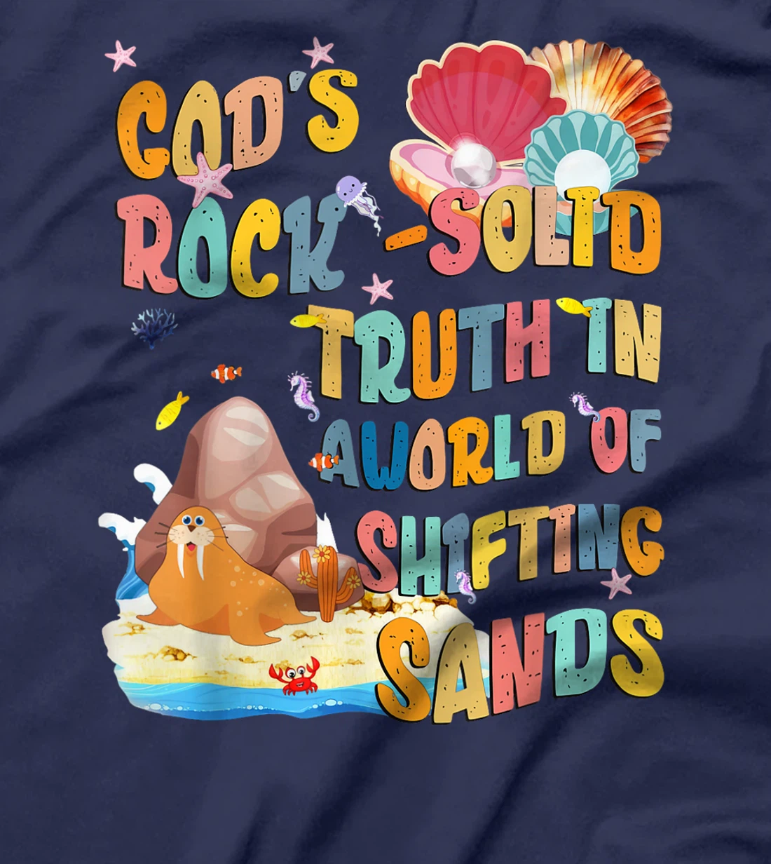 VBS 2024 God's Rock Solid Truth In A World Of Shifting Sands T-Shirt